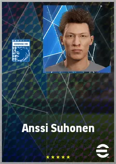 Anssi Suhonen eFootball 2026 player card, 70 OVR AMF