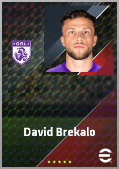 David Brekalo eFootball 2026 player card, 72 OVR CB