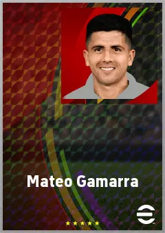 Mateo Gamarra eFootball 2026 player card, 70 OVR CB