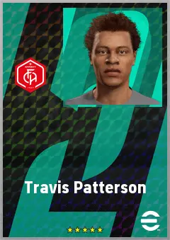 Travis Patterson eFootball 2026 player card, 64 OVR LB