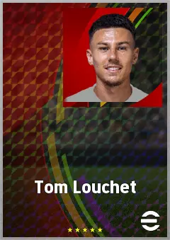 Tom Louchet eFootball 2026 player card, 70 OVR RMF