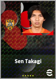 Takagi Sen eFootball 2026 player card, 68 OVR RB