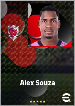 Alex Souza eFootball 2026 player card, 66 OVR CF