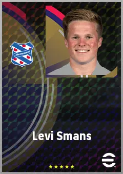 Levi Smans eFootball 2026 player card, 67 OVR AMF