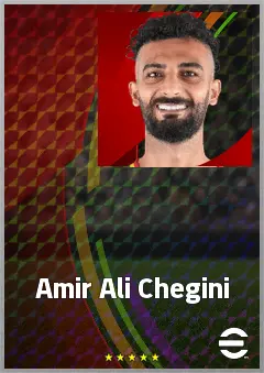Amir Ali Chegini eFootball 2026 player card, 64 OVR CB