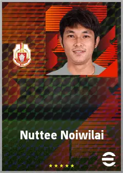 Nuttee Noiwilai eFootball 2026 player card, 64 OVR RB