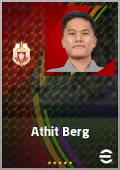 Athit Berg eFootball 2026 player card, 65 OVR AMF