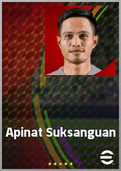 Apinat Suksanguan eFootball 2026 player card, 63 OVR CMF