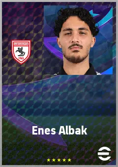 Enes Albak eFootball 2026 player card, 61 OVR LB