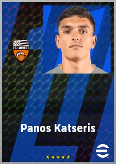 Panos Katseris eFootball 2026 player card, 69 OVR RMF