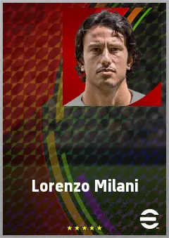 Lorenzo Milani eFootball 2026 player card, 65 OVR LB