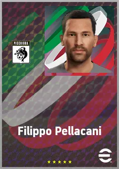 Filippo Pellacani eFootball 2026 player card, 66 OVR CB