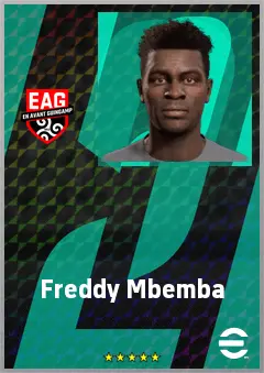 Freddy Mbemba eFootball 2026 player card, 65 OVR CF