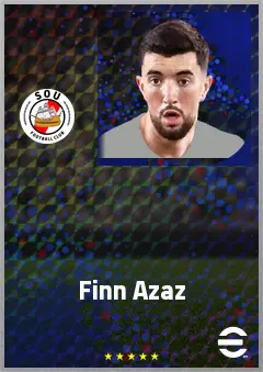 Finn Azaz eFootball 2026 player card, 73 OVR AMF
