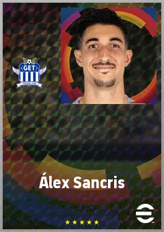 Álex Sancris eFootball 2026 player card, 69 OVR RWF