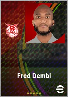 Fred Dembi eFootball 2026 player card, 66 OVR DMF