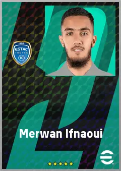 Merwan Ifnaoui eFootball 2026 player card, 68 OVR AMF