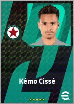 Kémo Cissé eFootball 2026 player card, 68 OVR LMF