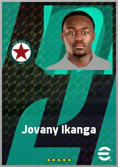 Jovany Ikanga eFootball 2026 player card, 67 OVR CF