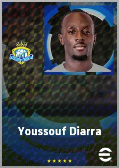 Youssouf Diarra eFootball 2026 player card, 67 OVR CMF