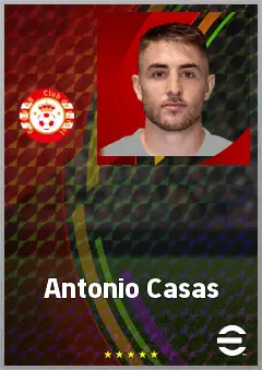 Antonio Casas eFootball 2026 player card, 69 OVR CF