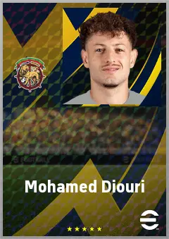 Mohamed Diouri eFootball 2026 player card, 69 OVR LWF