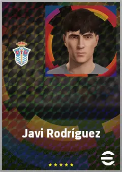 Javi Rodríguez eFootball 2026 player card, 73 OVR CB