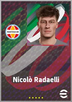 Nicolò Radaelli eFootball 2026 player card, 66 OVR RB