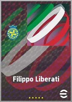 Filippo Liberati eFootball 2026 player card, 63 OVR RWF