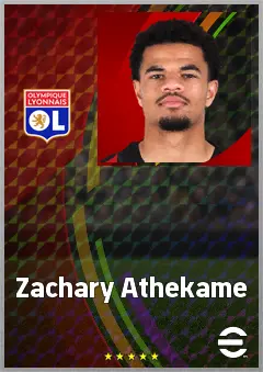 Zachary Athekame eFootball 2026 player card, 70 OVR RB