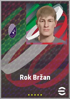 Rok Bržan eFootball 2026 player card, 65 OVR GK