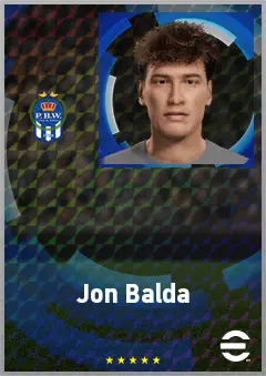 Jon Balda eFootball 2026 player card, 67 OVR LB