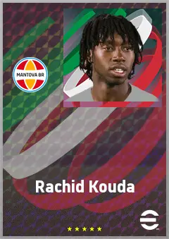 Rachid Kouda eFootball 2026 player card, 69 OVR CMF