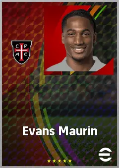 Evans Maurin eFootball 2026 player card, 66 OVR CF