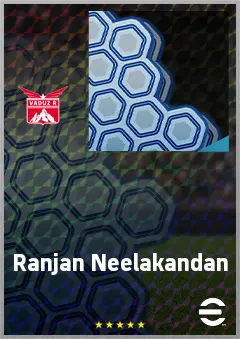 Ranjan Neelakandan eFootball 2026 player card, 66 OVR CF