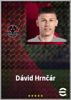 Dávid Hrnčár eFootball 2026 player card, 66 OVR RB