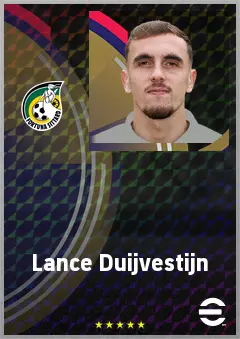 Lance Duijvestijn eFootball 2026 player card, 71 OVR AMF