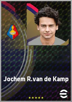 Jochem R.van de Kamp eFootball 2026 player card, 70 OVR CMF