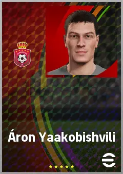 Áron Yaakobishvili eFootball 2026 player card, 70 OVR GK