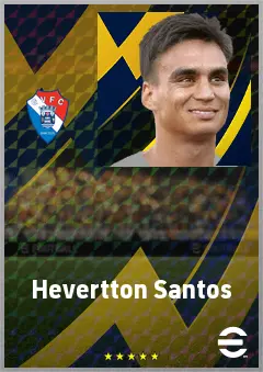 Hevertton Santos eFootball 2026 player card, 68 OVR RB