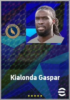 Kialonda Gaspar eFootball 2026 player card, 74 OVR CB