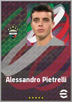 Alessandro Pietrelli eFootball 2026 player card, 67 OVR RMF