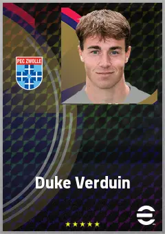 Duke Verduin eFootball 2026 player card, 66 OVR GK