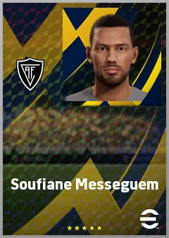 Soufiane Messeguem eFootball 2026 player card, 69 OVR CMF