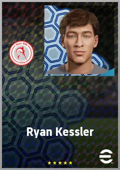 Ryan Kessler eFootball 2026 player card, 66 OVR CB