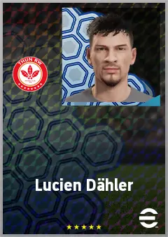 Lucien Dähler eFootball 2026 player card, 65 OVR RB