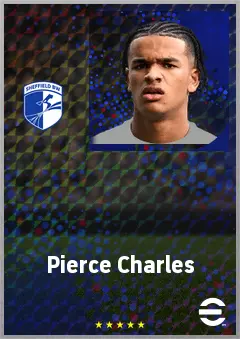 Pierce Charles eFootball 2026 player card, 69 OVR GK