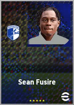 Sean Fusire eFootball 2026 player card, 64 OVR RB