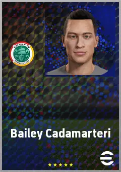 Bailey Cadamarteri eFootball 2026 player card, 69 OVR CF