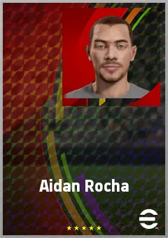 Aidan Rocha eFootball 2026 player card, 68 OVR DMF